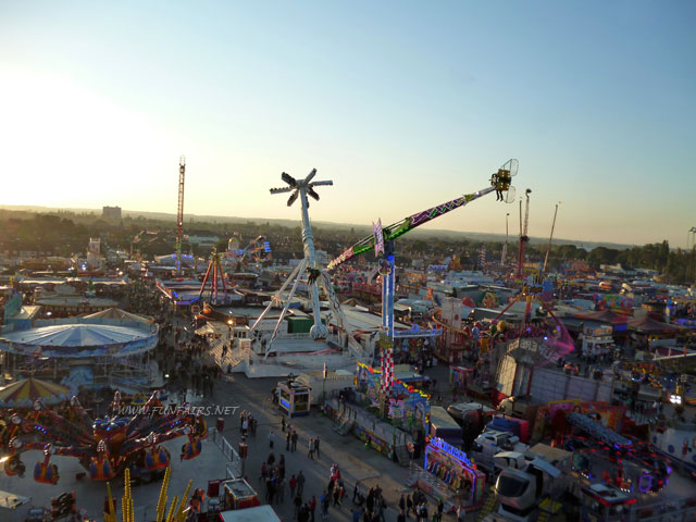Image of Hull Fair as seen from an Observation Wheel